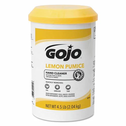 Hot Sale ⌛ Lemon Pumice Hand Cleaner, Lemon Scent, 4.5 Lb Tub, 6/Carton ⭐