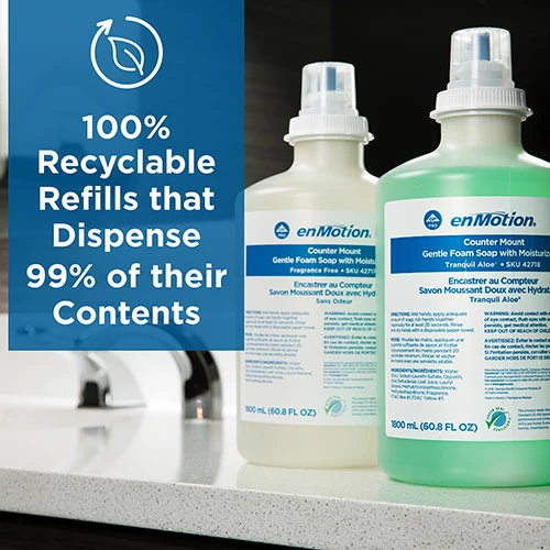 Brand new ✔️ Counter Mount Soap Dispenser Refills, Tranquil Aloe®, 1,800 ML/Bottle, 2 Bottles/Case ❤️ - Image 5