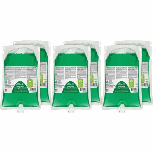 Outlet ๐ Clario Luxurious Foaming Skin Cleanser, Neutral Garden Scent, 33.8 Fl Oz (1000 ML), Skin, Hand, Green, 6/Carton โจ