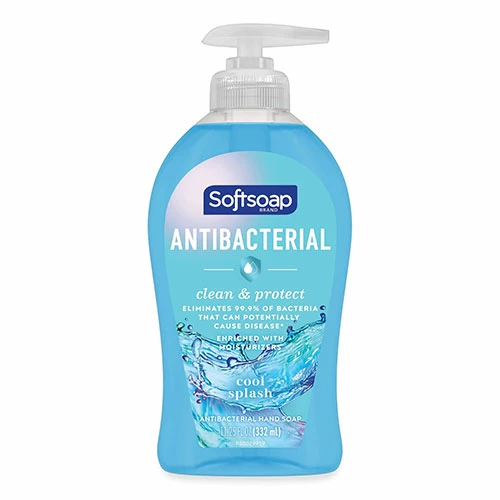 Hot Sale ๐ Antibacterial Hand Soap, Cool Splash, 11.25 Oz Pump Bottle, 6/Carton ๐