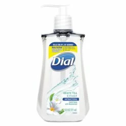 Outlet 🌟 Dial Antibacterial Liquid Soap, 7.5 Oz Pump Bottle, White Tea, 12/Carton 👍