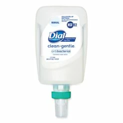 Brand new 🎁 Dial Clean+Gentle Antibacterial Foaming Hand Wash Refill For FIT Manual Dispenser, Fragrance Free, 1.2 L, 3/Carton 🔔