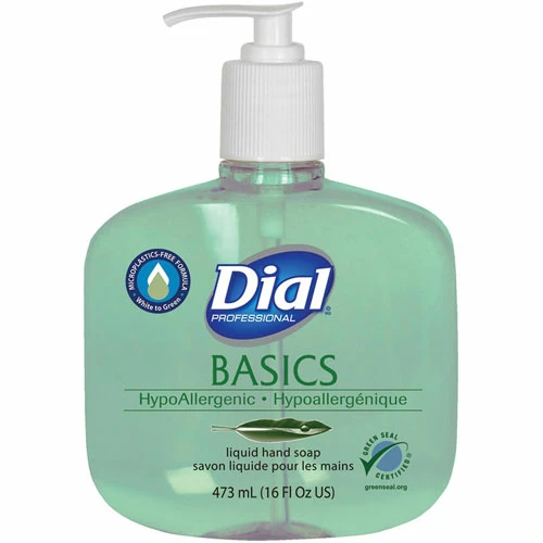 New โค๏ธ Basics Liquid Hand Soap - 16 Fl Oz (473.2 ML) - Hand, Healthcare, School, Office, Restaurant, Daycare - Green - 1 Each ๐