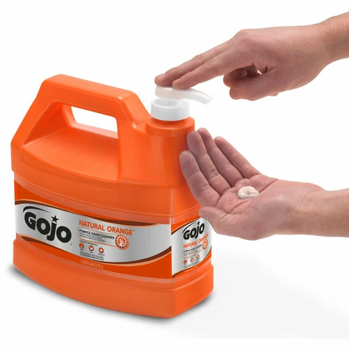 Promo ⌛ Natural Orange Pumice Hand Cleaner With Pump Dispenser, Gallon Bottle ✔️ - Image 3