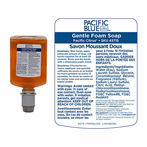Top 10 👍 Gentle Foam Hand Soap Refills For Manual Dispensers, Pacific Citrus®, 1,200 ML/Bottle, 4 Bottles/Case 🎁 - Image 3