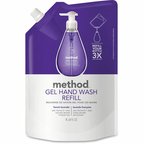 Coupon โจ Method Products Gel Hand Wash Refill, French Lavender, 34 Oz Pouch, 6/Carton ๐