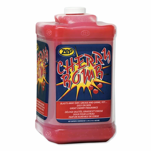 Hot Sale 🧨 Zep Commercial® Cherry Bomb Hand Cleaner, Cherry Scent, 1 Gal Bottle, 4/Carton 👍